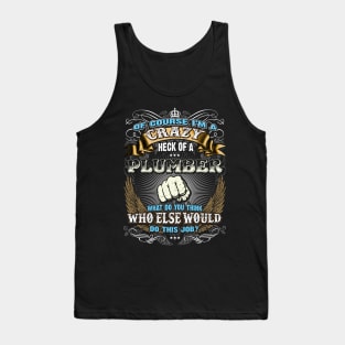 Cool Shirts for Men, Super Job Shirt Plumber Tank Top